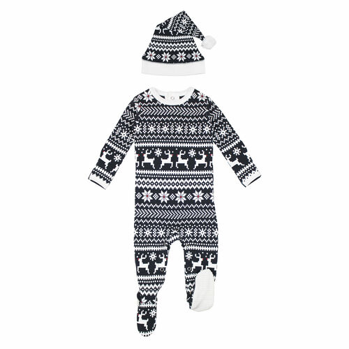 Holiday Footie Sleeper & Cap Set | Rudolph