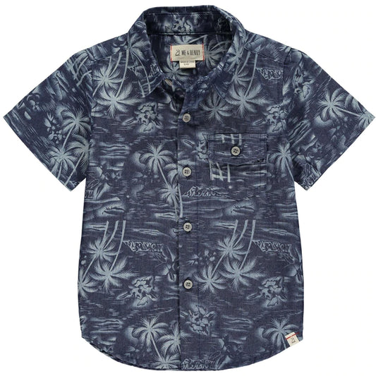 Dark Chambray Hawaiian Shirt