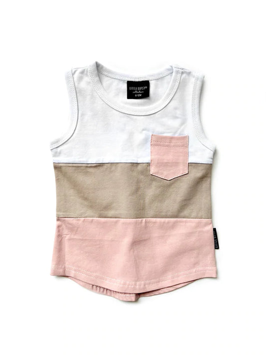 Block Pocket Tank | Sun Kissed