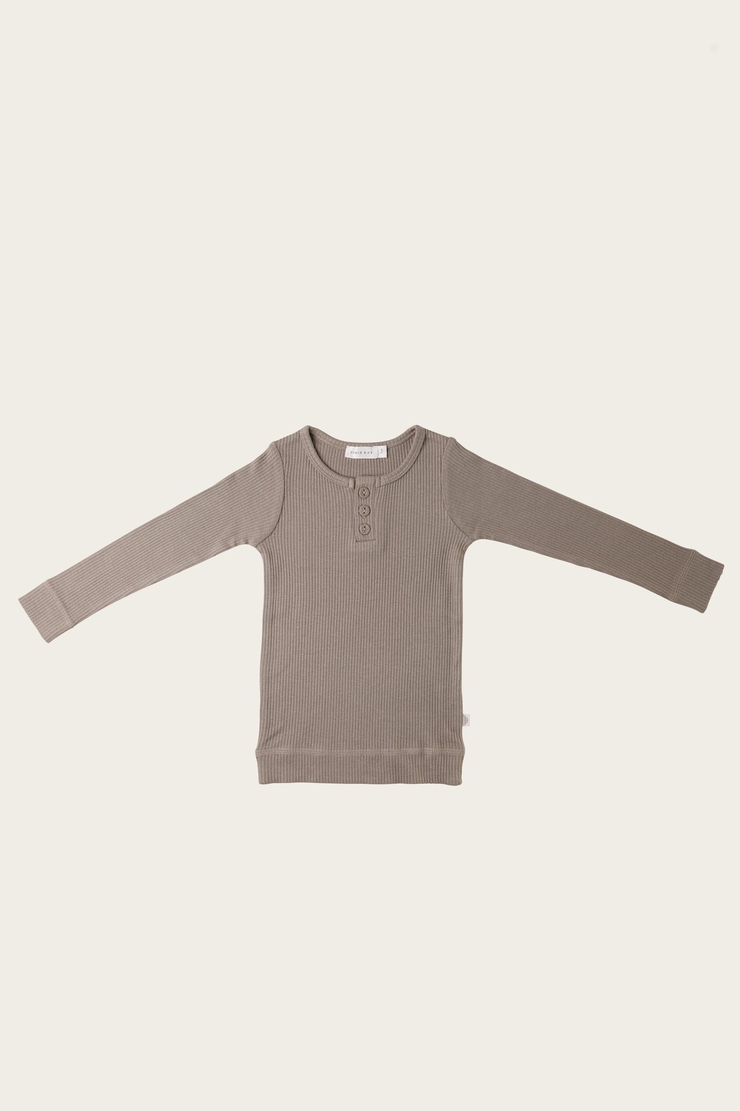 Long Sleeve Henley | Basil