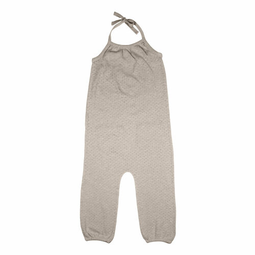 Kids' Pointelle Halter Romper | Sand Castle