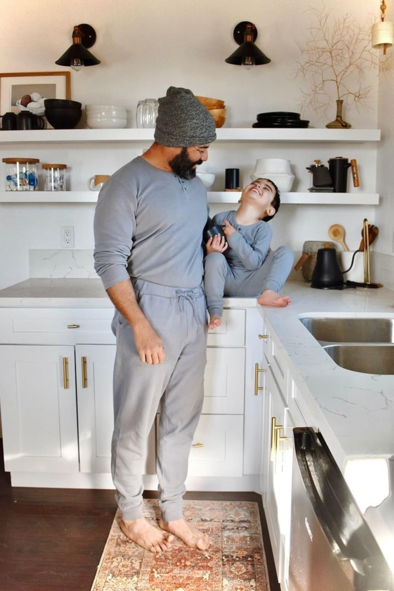 Men's Organic Thermal Lounge Set | Mist