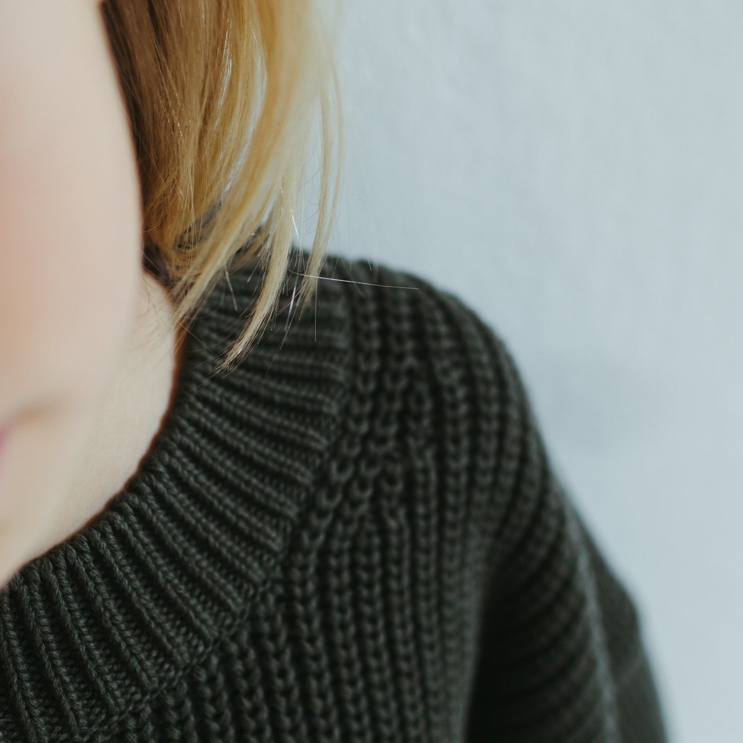 Chunky Knit Sweater | Forest Green