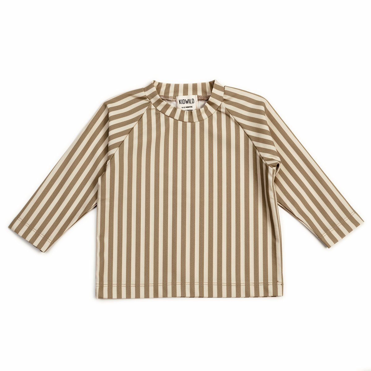 Striped Swim Tee | Brick