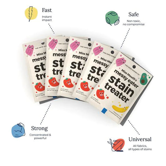 Miss Mouth's Messy Eater Stain Treater (5 PACK OF WIPES)