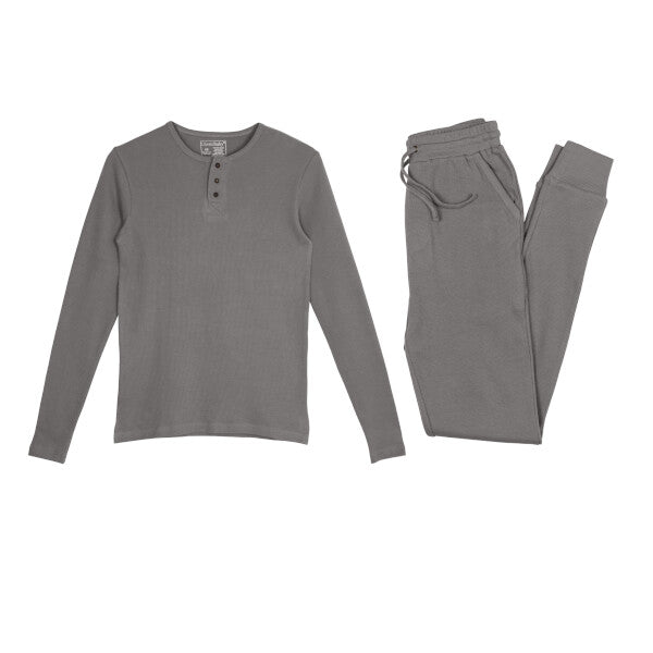 Men's Organic Thermal Lounge Set | Mist