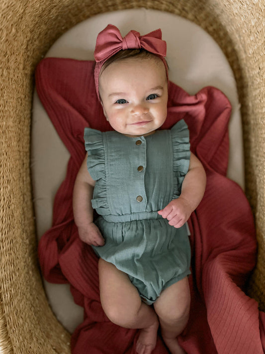 Muslin Ruffle Bodysuit | Sprig