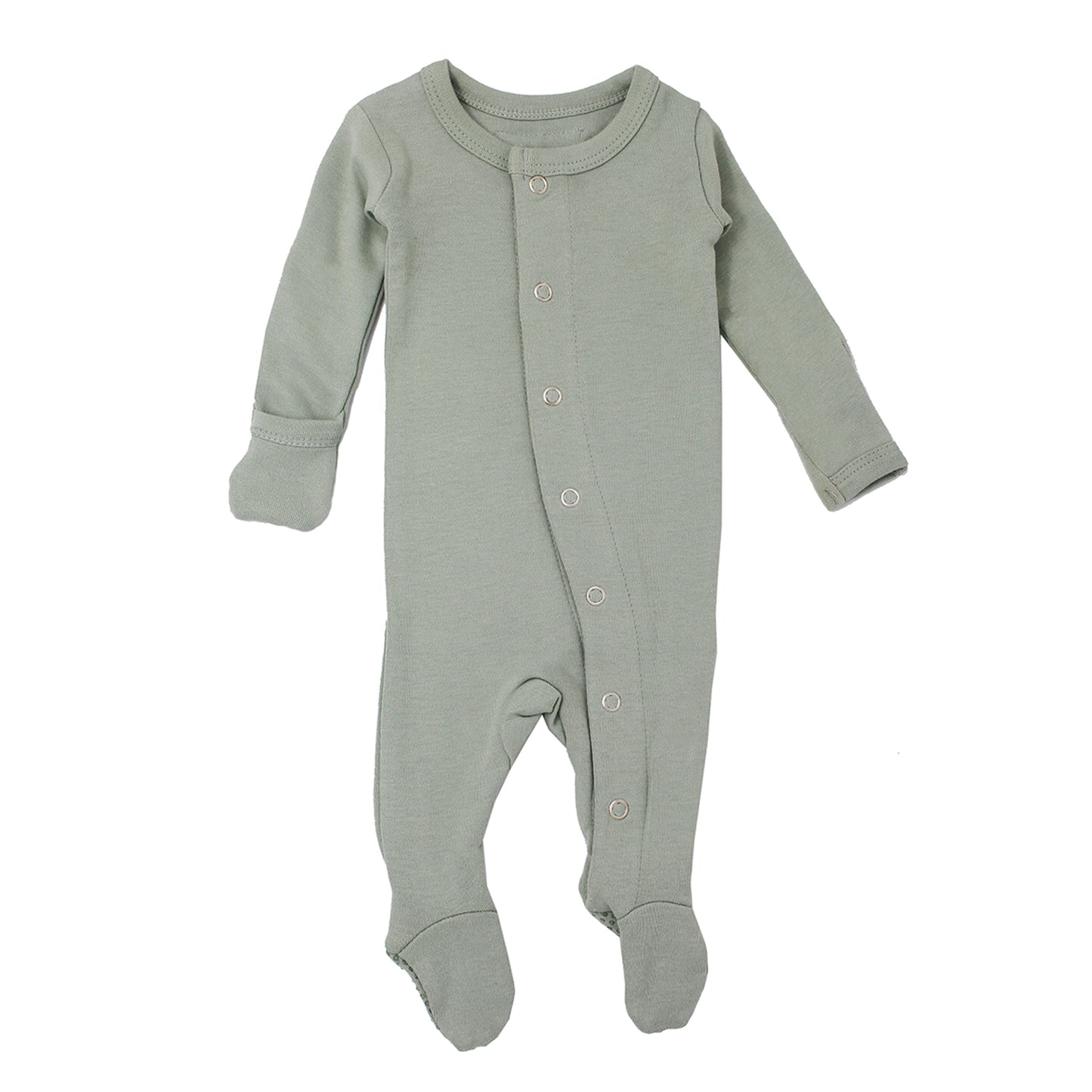 Seafoam Footed Sleeper | Snap Buttons