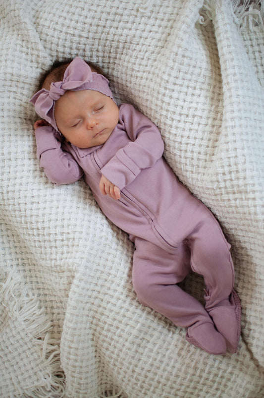 Zipper Footie Sleeper | Lavender