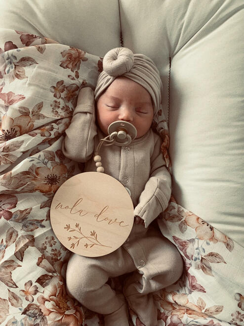 Oatmeal Footed Sleeper | Snap Buttons