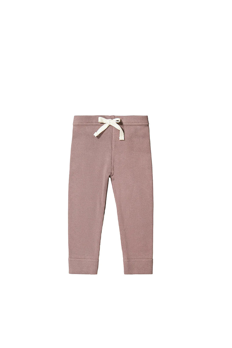 Organic Cotton Fine Rib Legging | Bloom