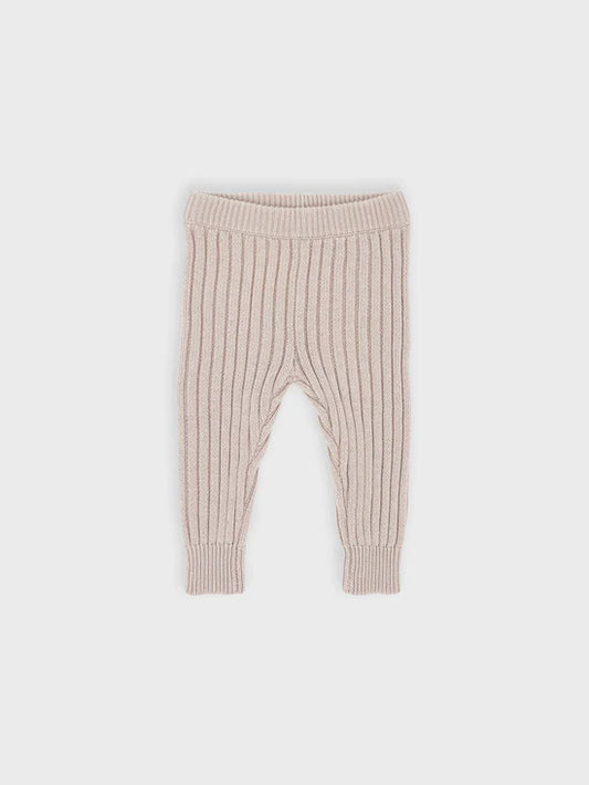 Rib Knit Leggings | Sandy Beige