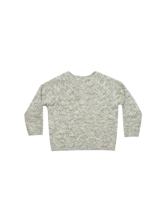 Cozy Heathered Knit Sweater | Fern