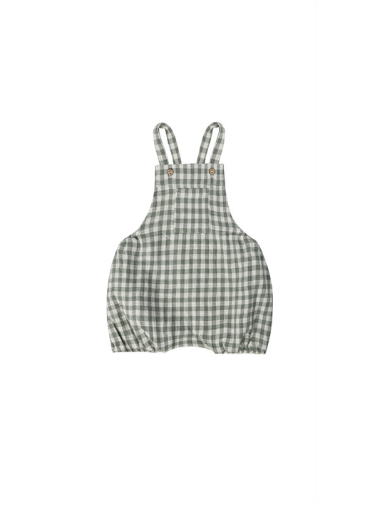 Hayes Romper | Sea Green Gingham