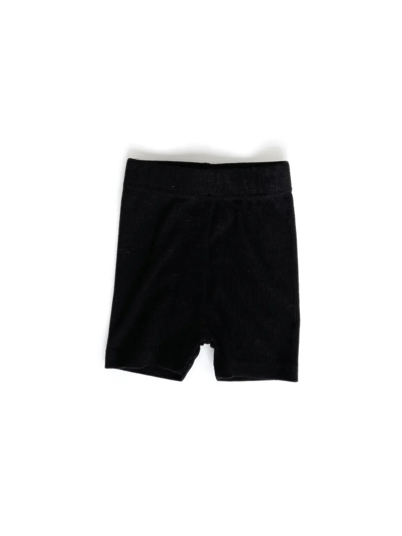 Ribbed Biker Short | Black