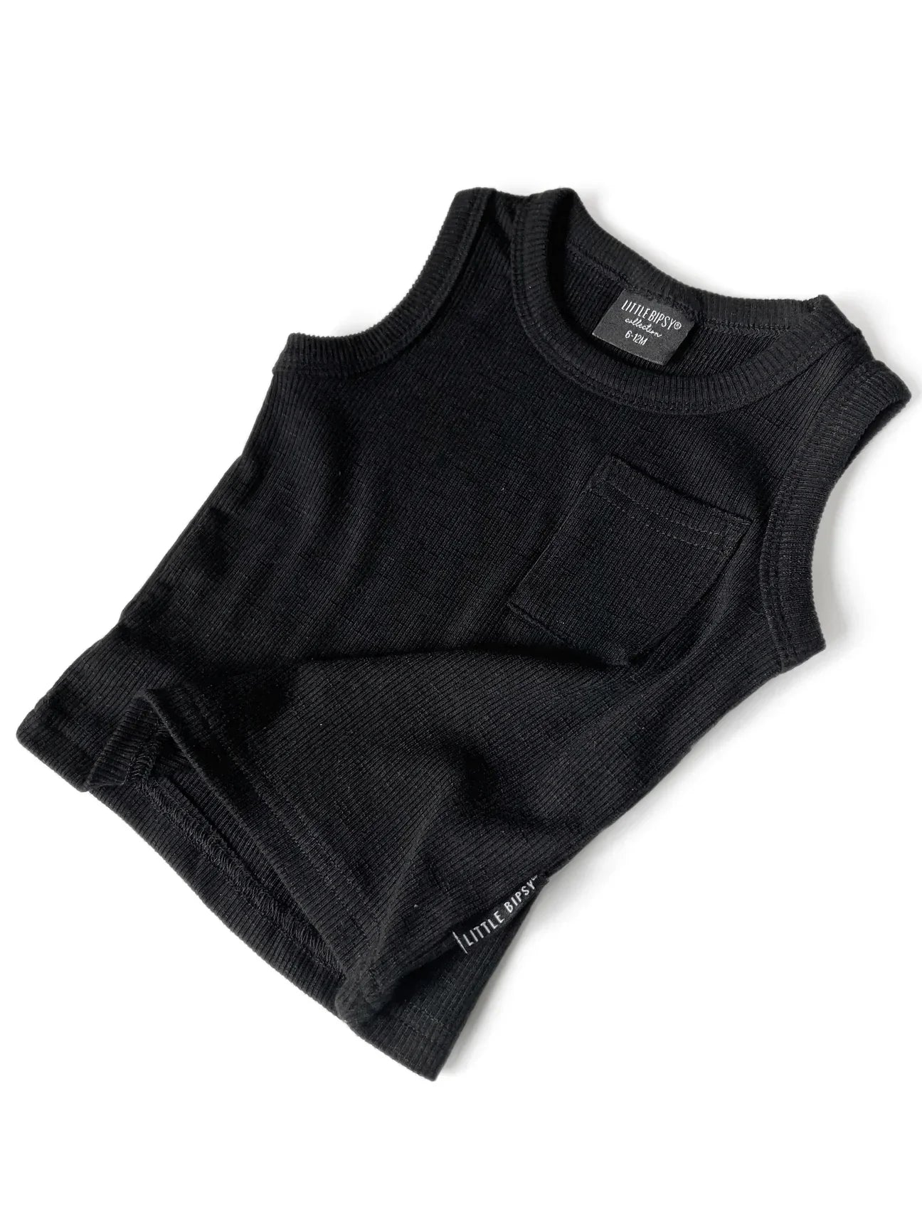 Ribbed Tank | Black