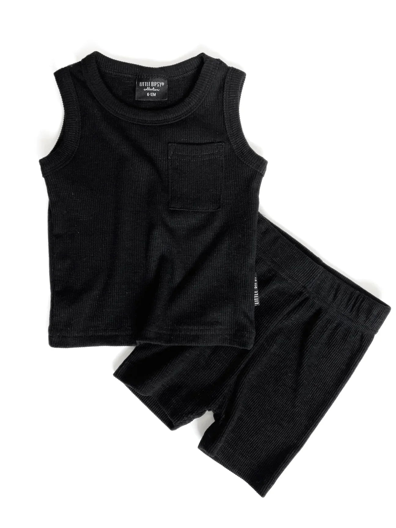 Ribbed Tank | Black