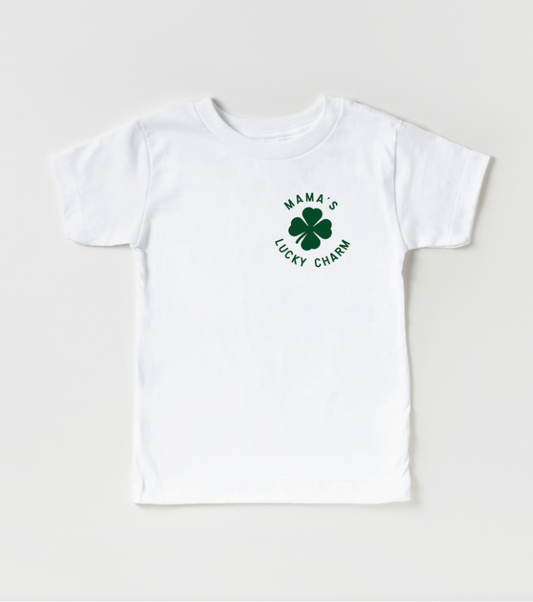 Mama's Lucky Charm Tee | White