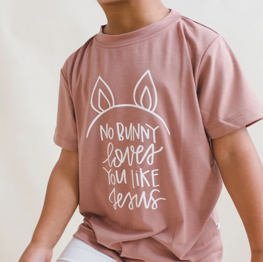 No Bunny Loves You Like Jesus Shirt | Rose