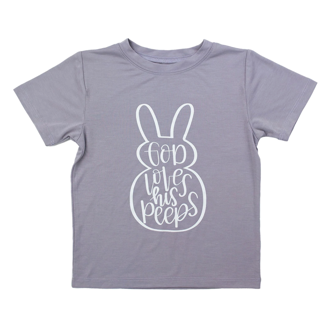 God Loves His Peeps Shirt | Lavender