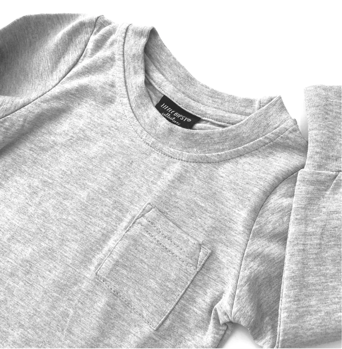Long Sleeve Pocket Tee | Grey