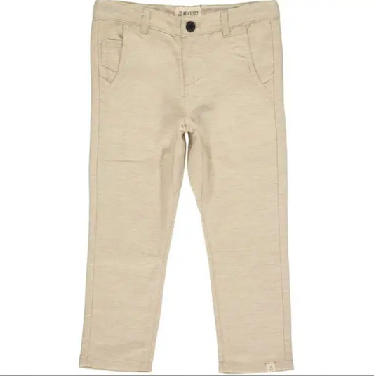 Beige Cotton Pants