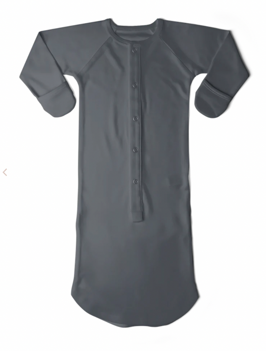 Viscose Organic Cotton Convertible Gown | Midnight
