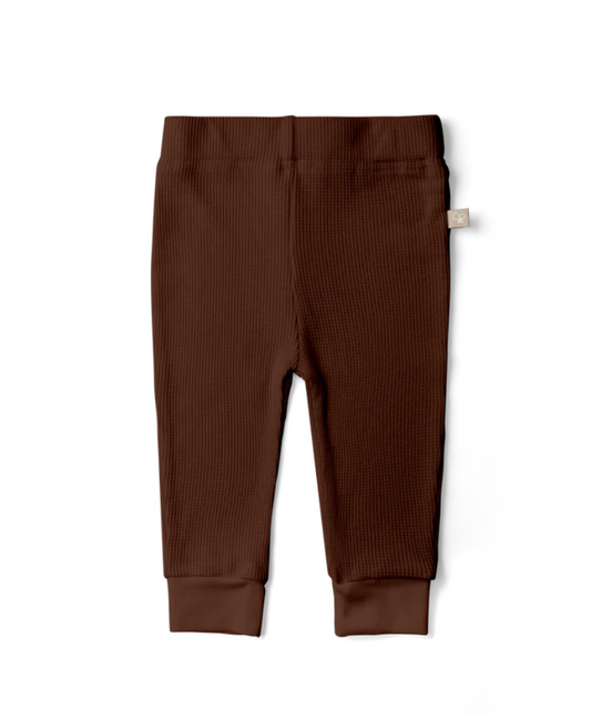 Thermal Viscose Organic Pants | Dark Brown