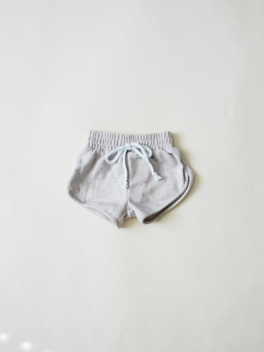 Track Shorts | Beige Speckled