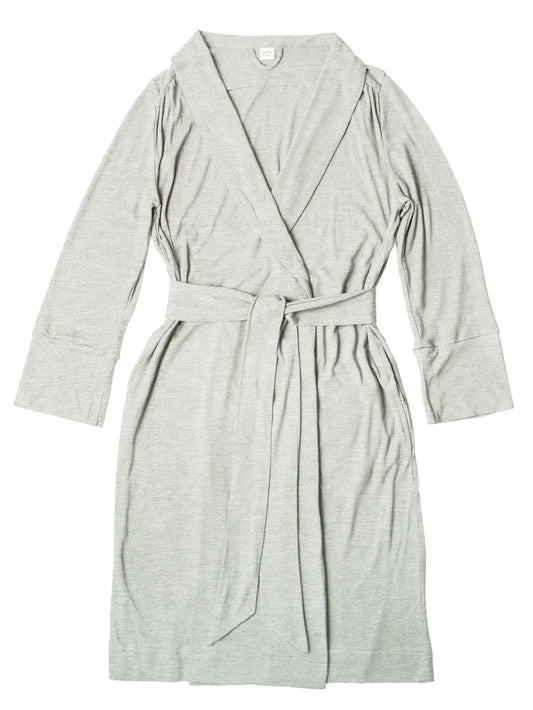 Viscose Organic Cotton Womens Robe | Storm Grey