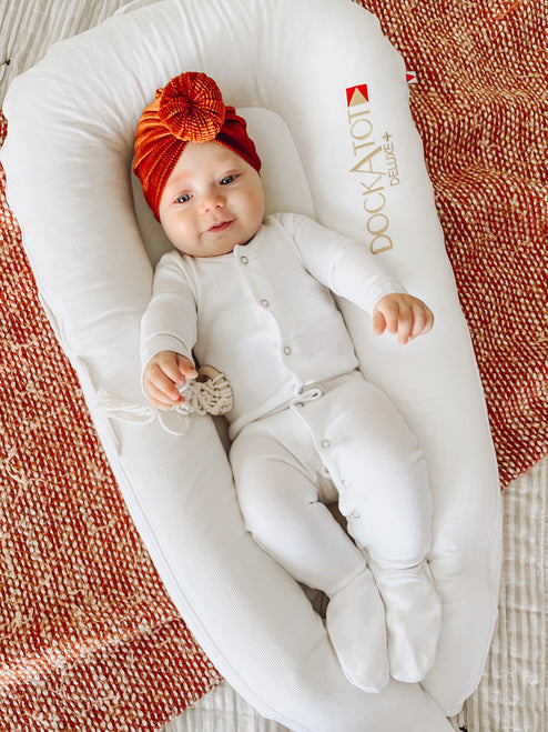 Snap Footie Sleeper | White