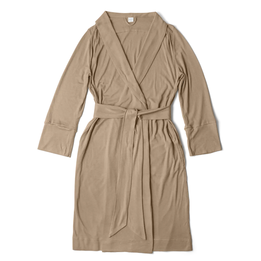 Viscose Organic Cotton Womens Robe | Sandstone