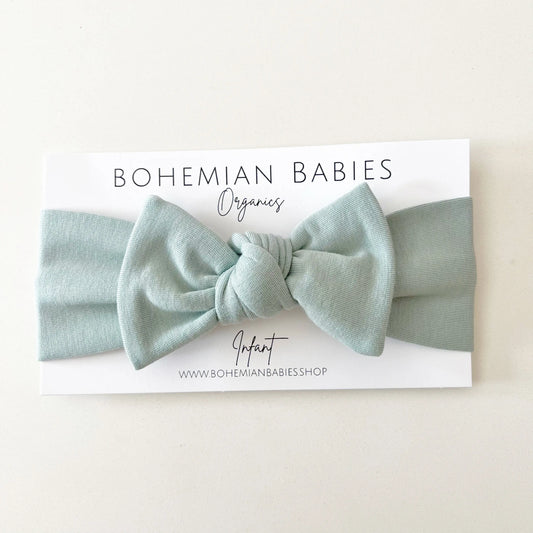 Bamboo Bow Headwrap | Sky