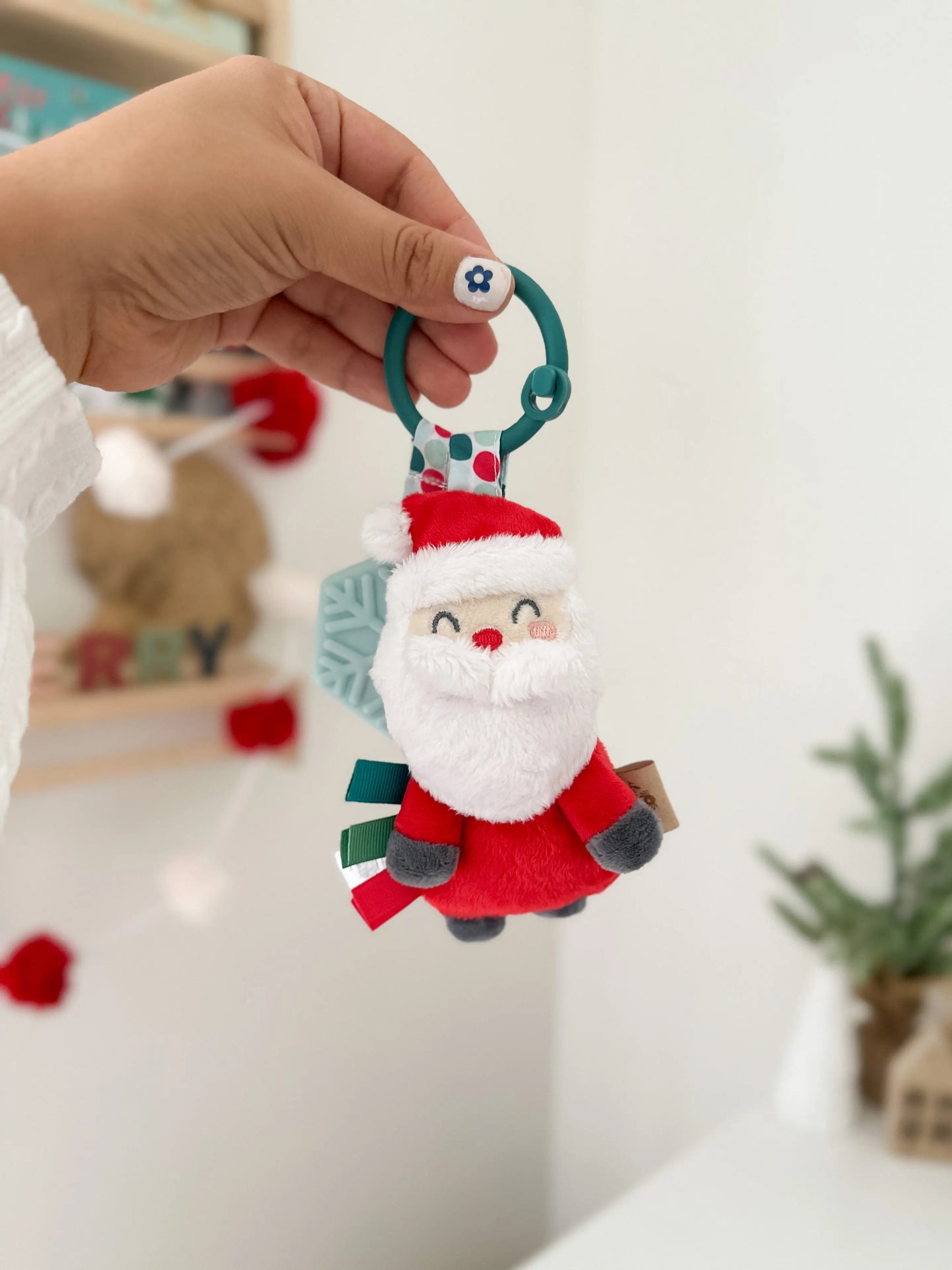 Holiday Santa Itzy Pal™ Plush + Teether