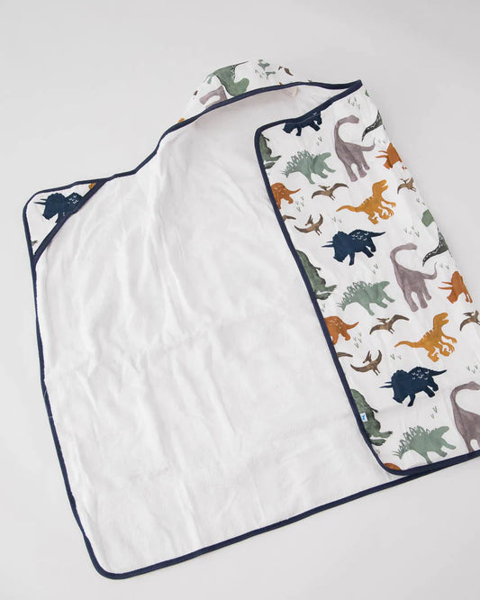 Cotton Hooded Toddler Towel | Dino Friends