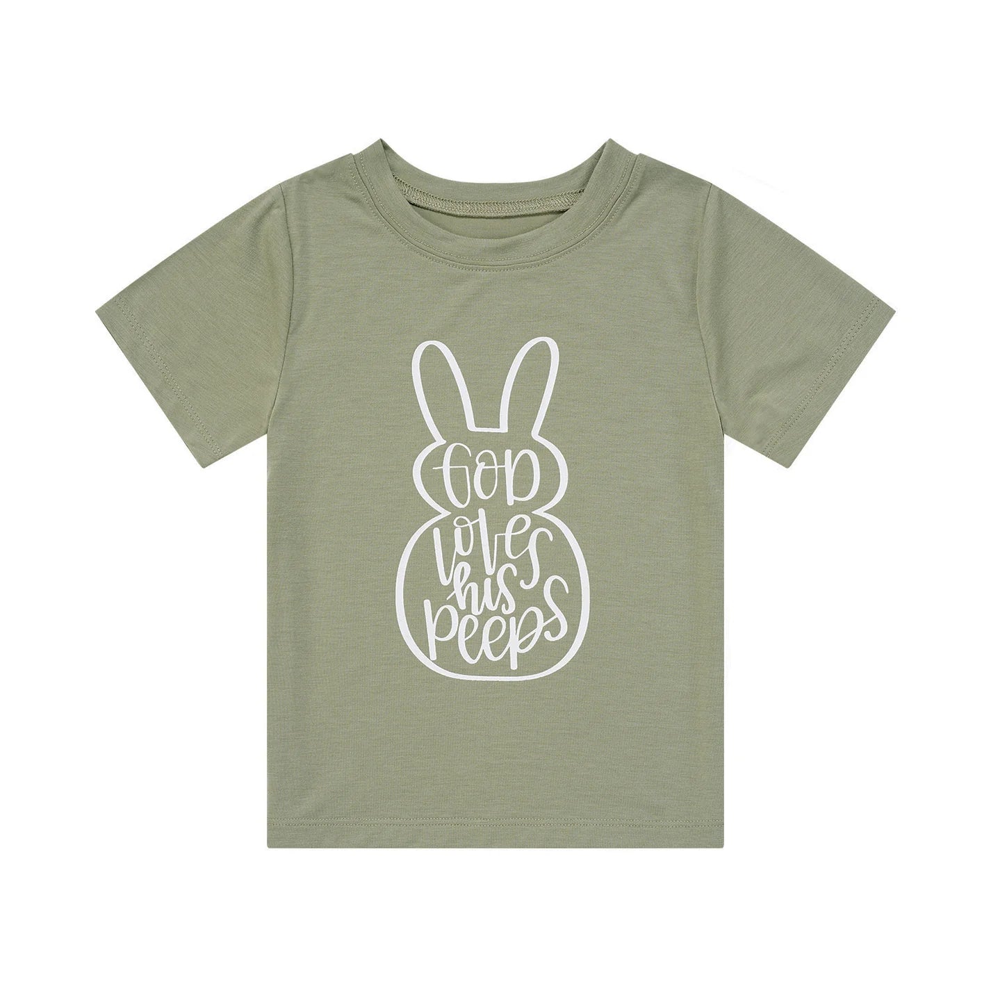 God Loves His Peeps Shirt | Sage