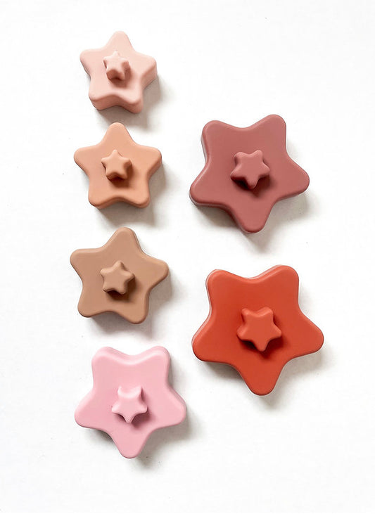 Silicone Star Stacker| Rose