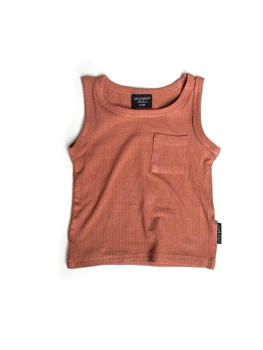 Ribbed Tank | Burnt Sand