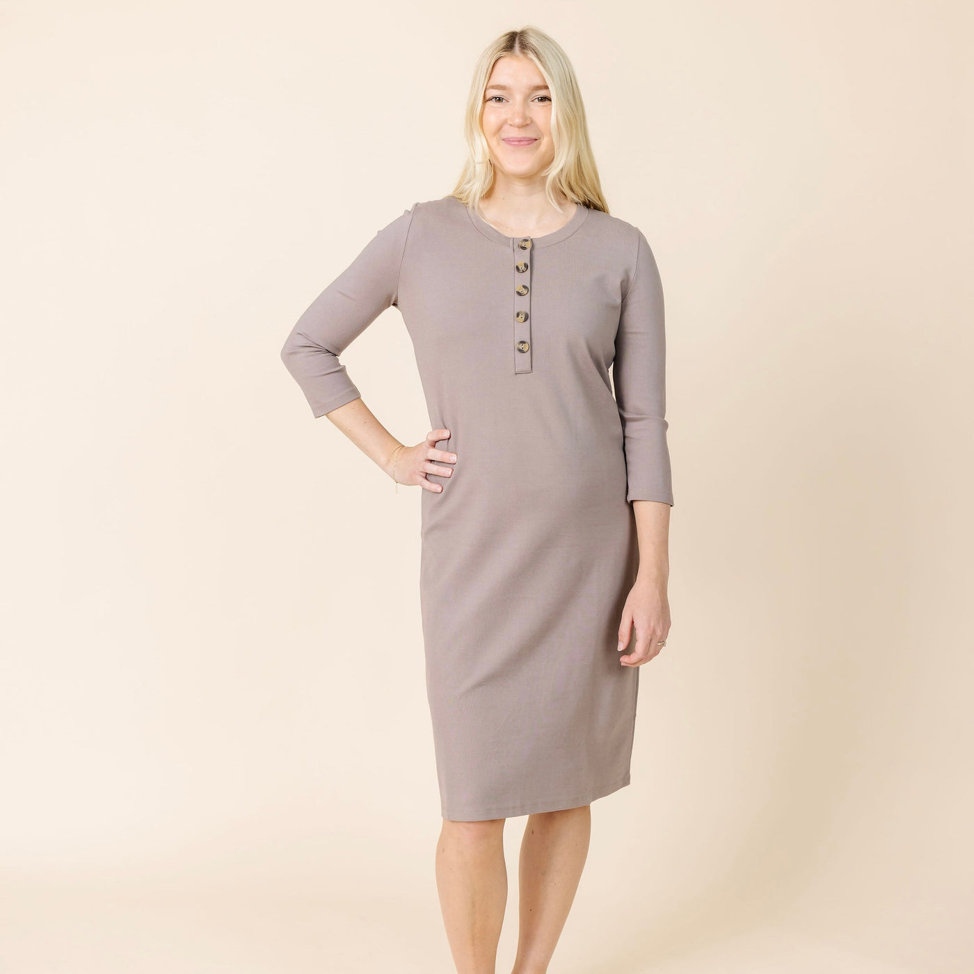 (Lou Lou & Company's Original) Everyday Dress | Sky & Mocha