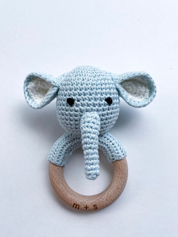 Elephant Rattle| Grey