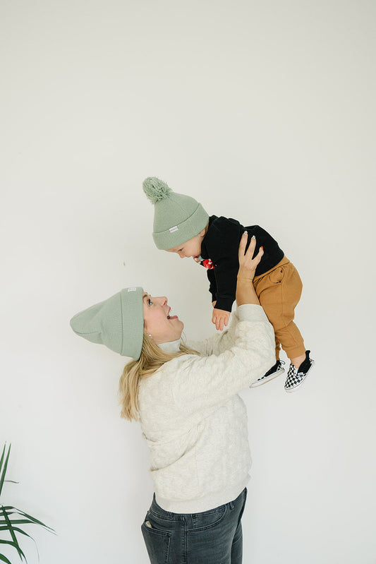 Sage Beanie | Pom + No Pom
