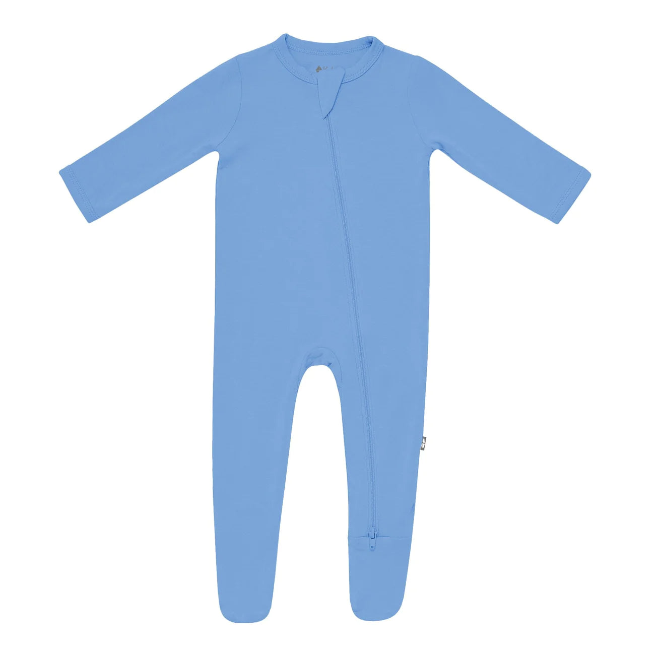 Bamboo Cotton Zippered Footie | Periwinkle