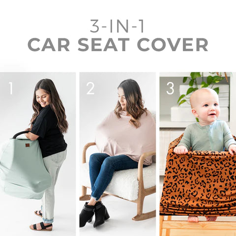 Bamboo Car Seat Cover | Oat