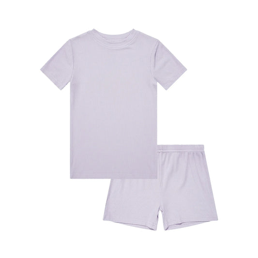 Shorts Two-Piece Bamboo Pajama Set | Lilac