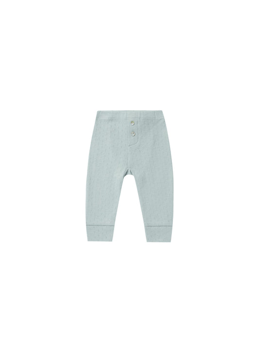 Pointelle Leggings | Sky