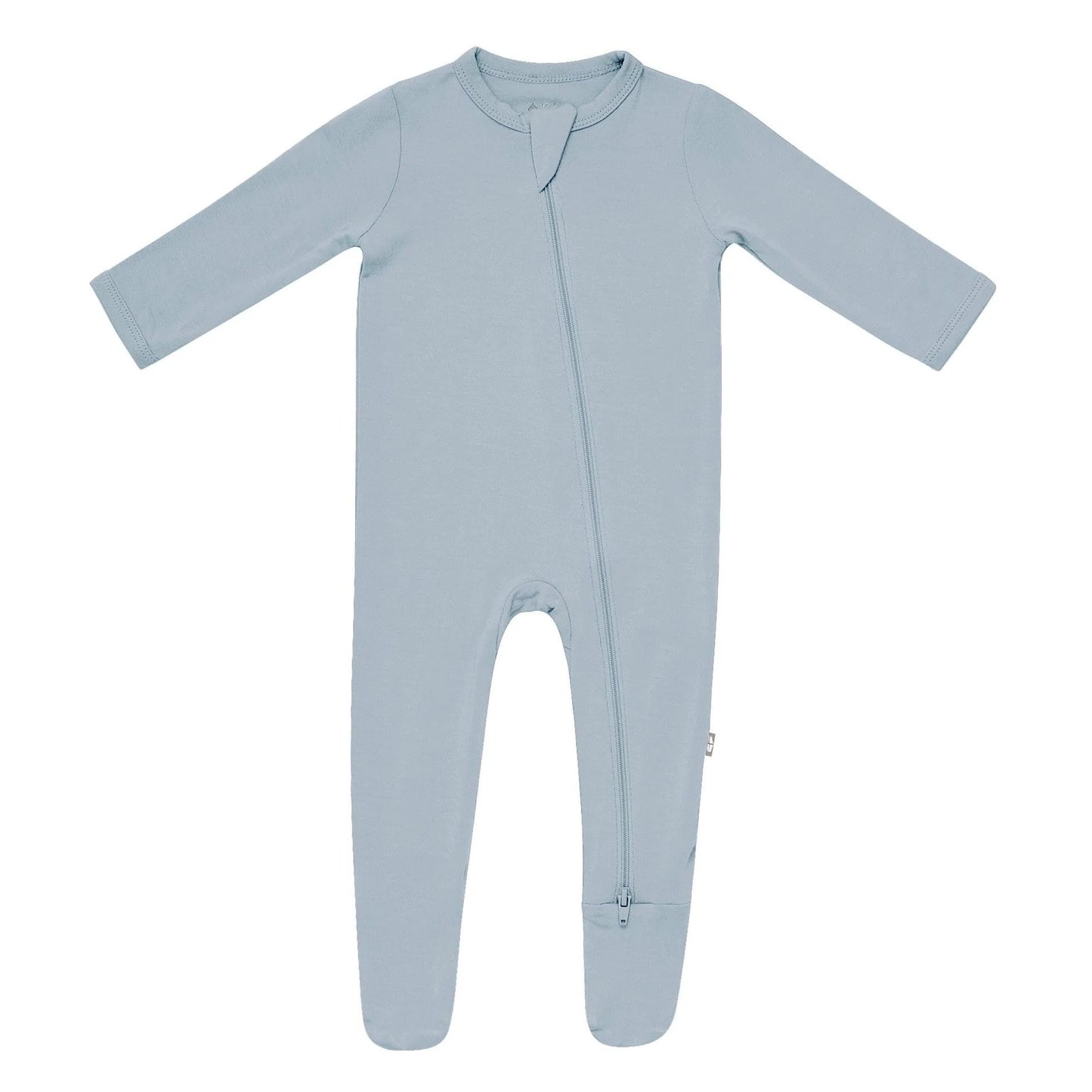 Bamboo Cotton Zippered Footie | Fog