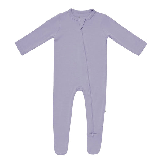 Bamboo Cotton Zippered Footie | Taro
