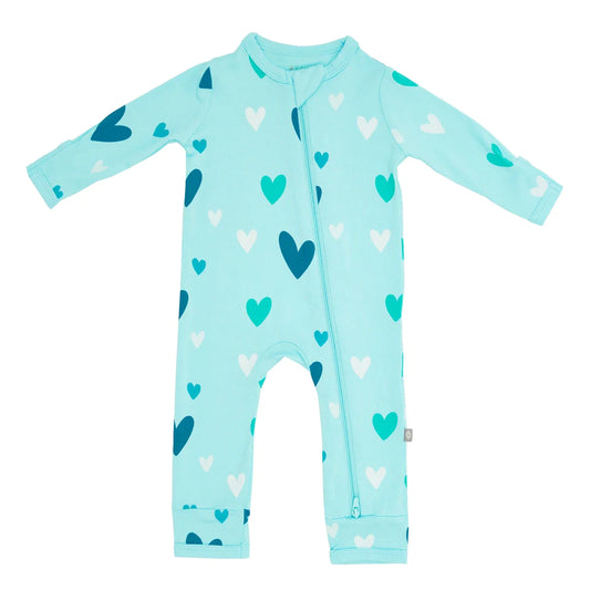 Zippered Romper | Robin Hearts