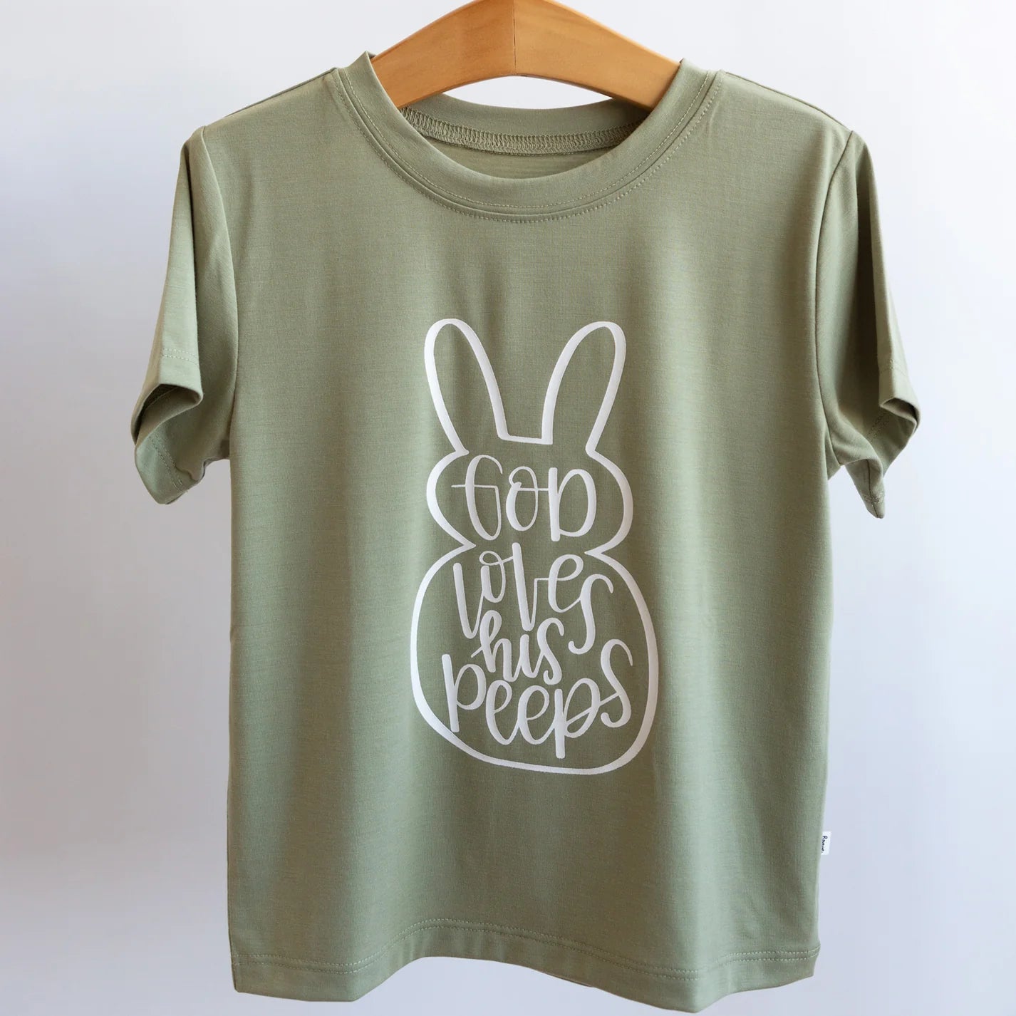 God Loves His Peeps Shirt | Sage