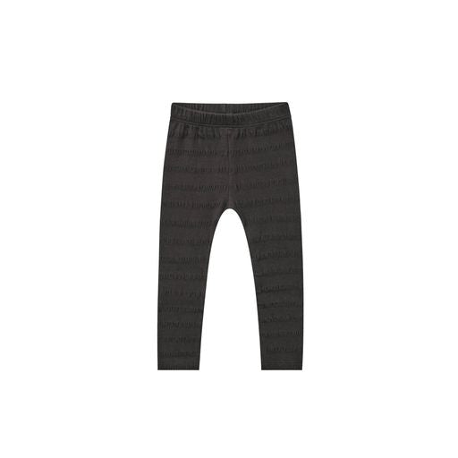 Cinched Ribbed Legging | Black